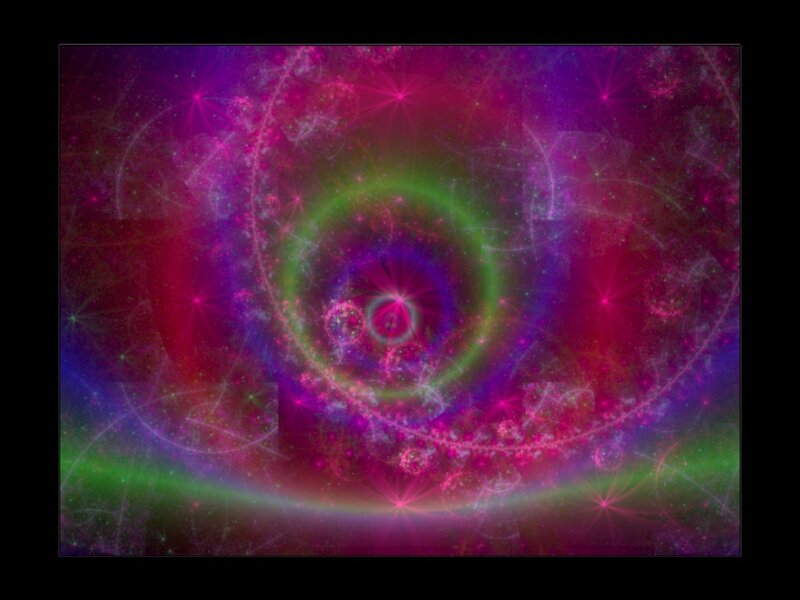 Abstract Cosmic Swirl — Purple