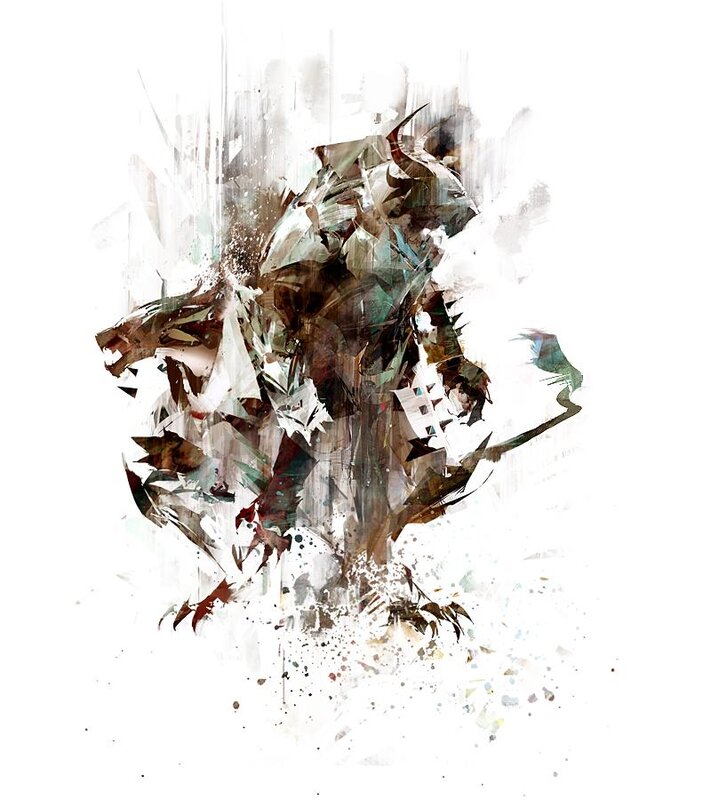 abstract creature explosion