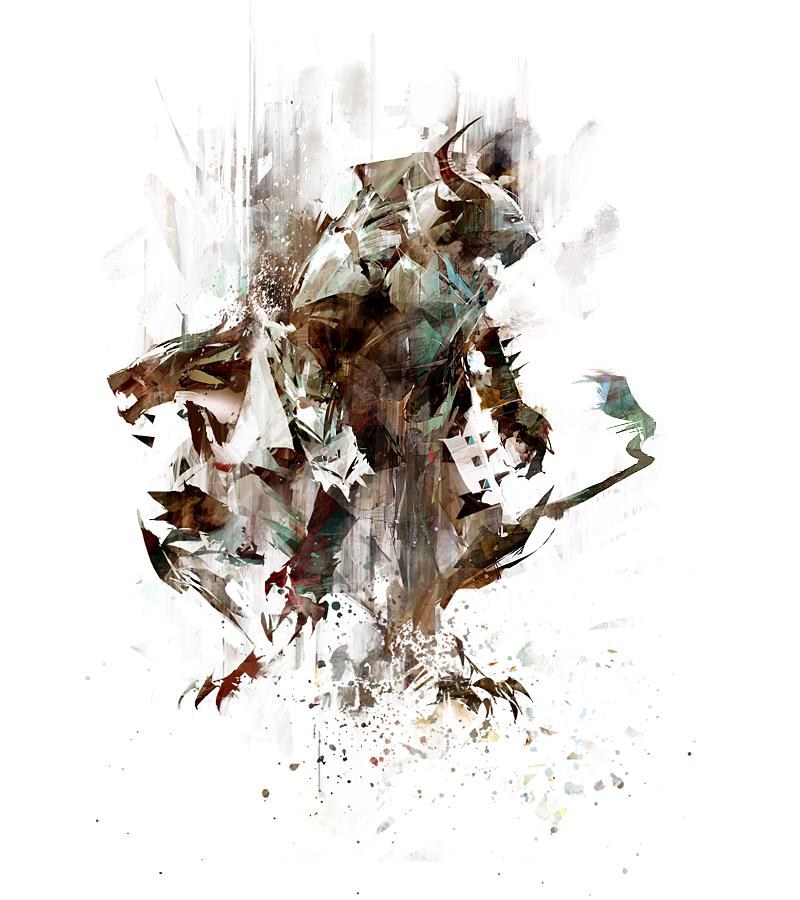 abstract creature explosion