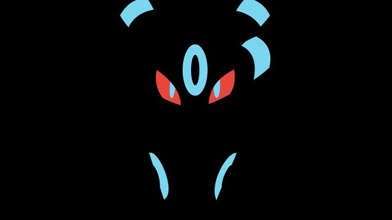 Abstract Creature Face — Black