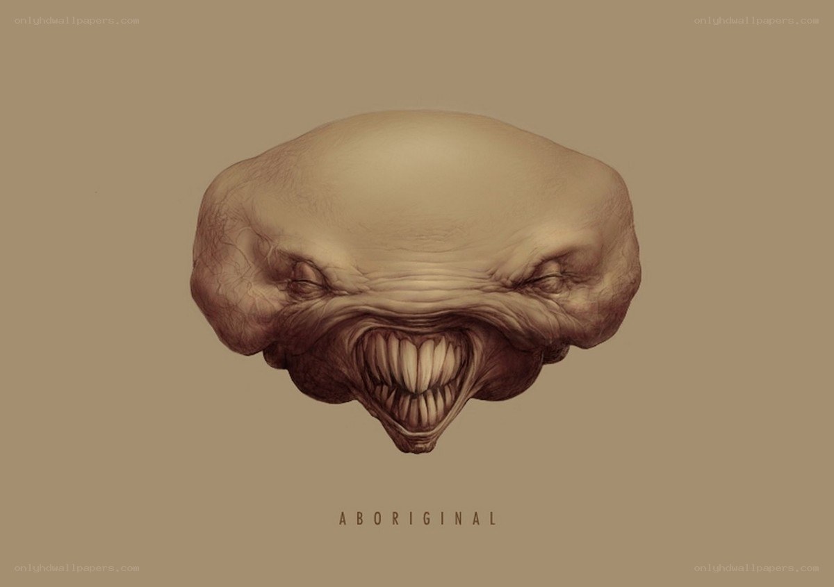abstract creature head