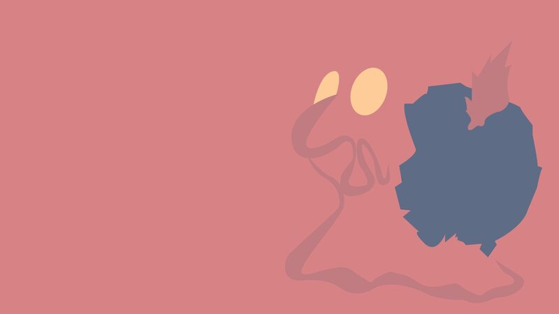 Abstract Creature Silhouette — Pink