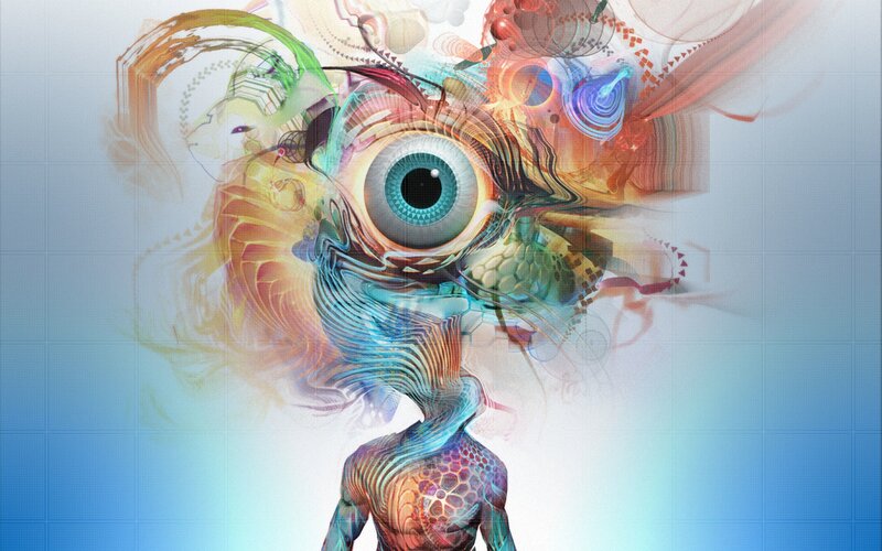 Abstract Creature with Large Eye