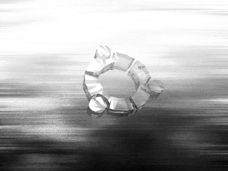 abstract crystal ring
