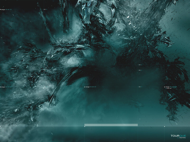 Abstract Crystalline Explosion — Teal