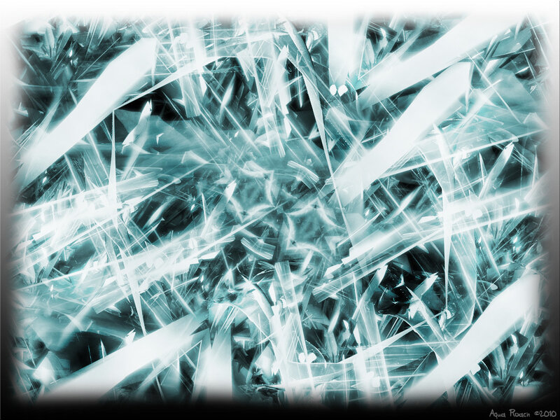 Abstract crystalline light pattern