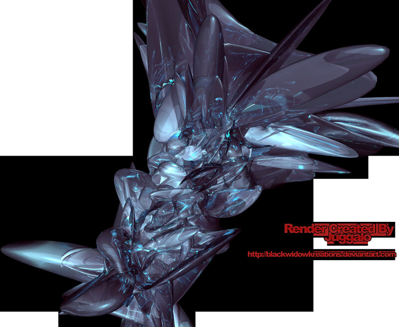 Abstract Crystalline Structure — Blue