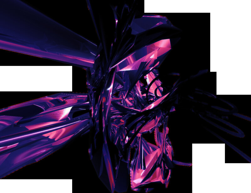 Abstract Crystalline Structure — Purple
