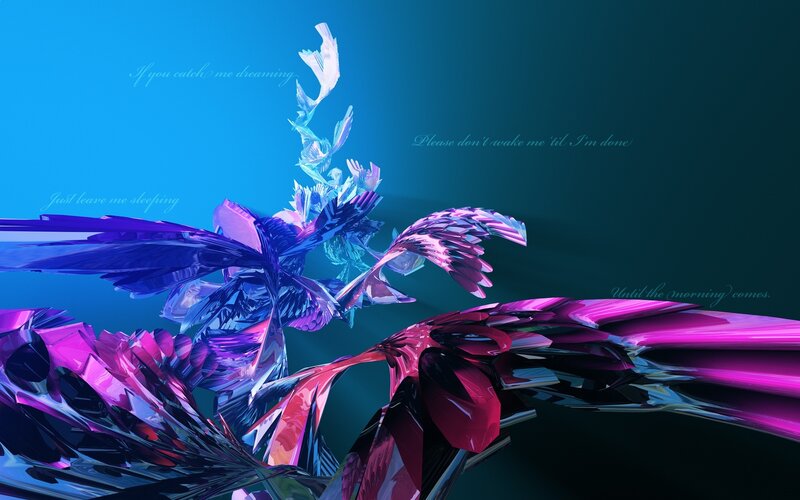Abstract Crystalline Wings