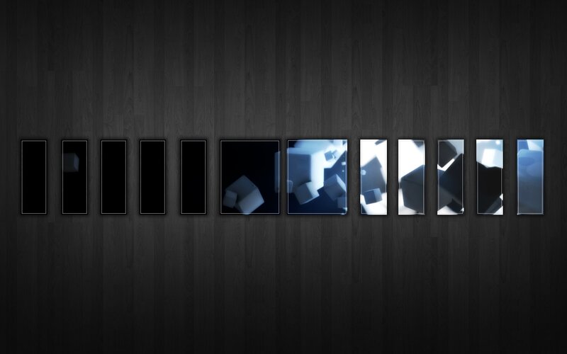 abstract cube animation sequence