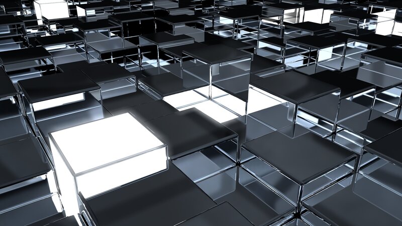 Abstract cube grid pattern