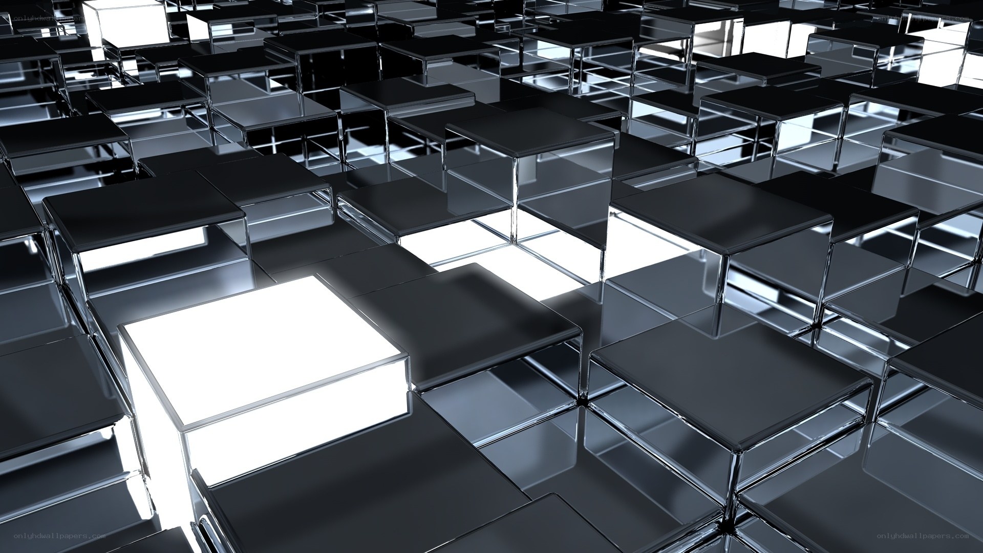 Abstract cube grid pattern