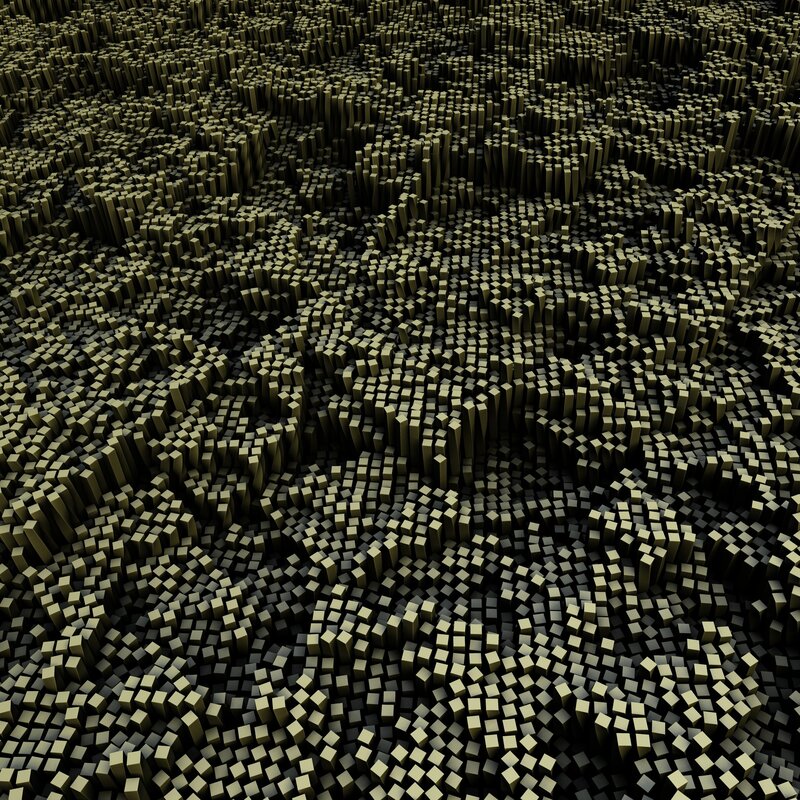 Abstract cube landscape