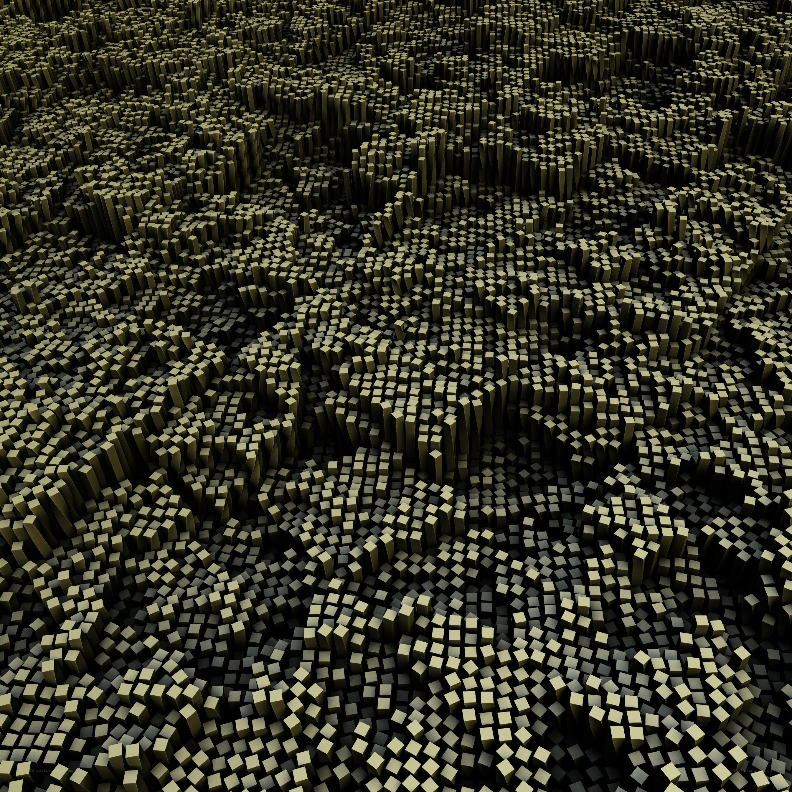 Abstract cube landscape