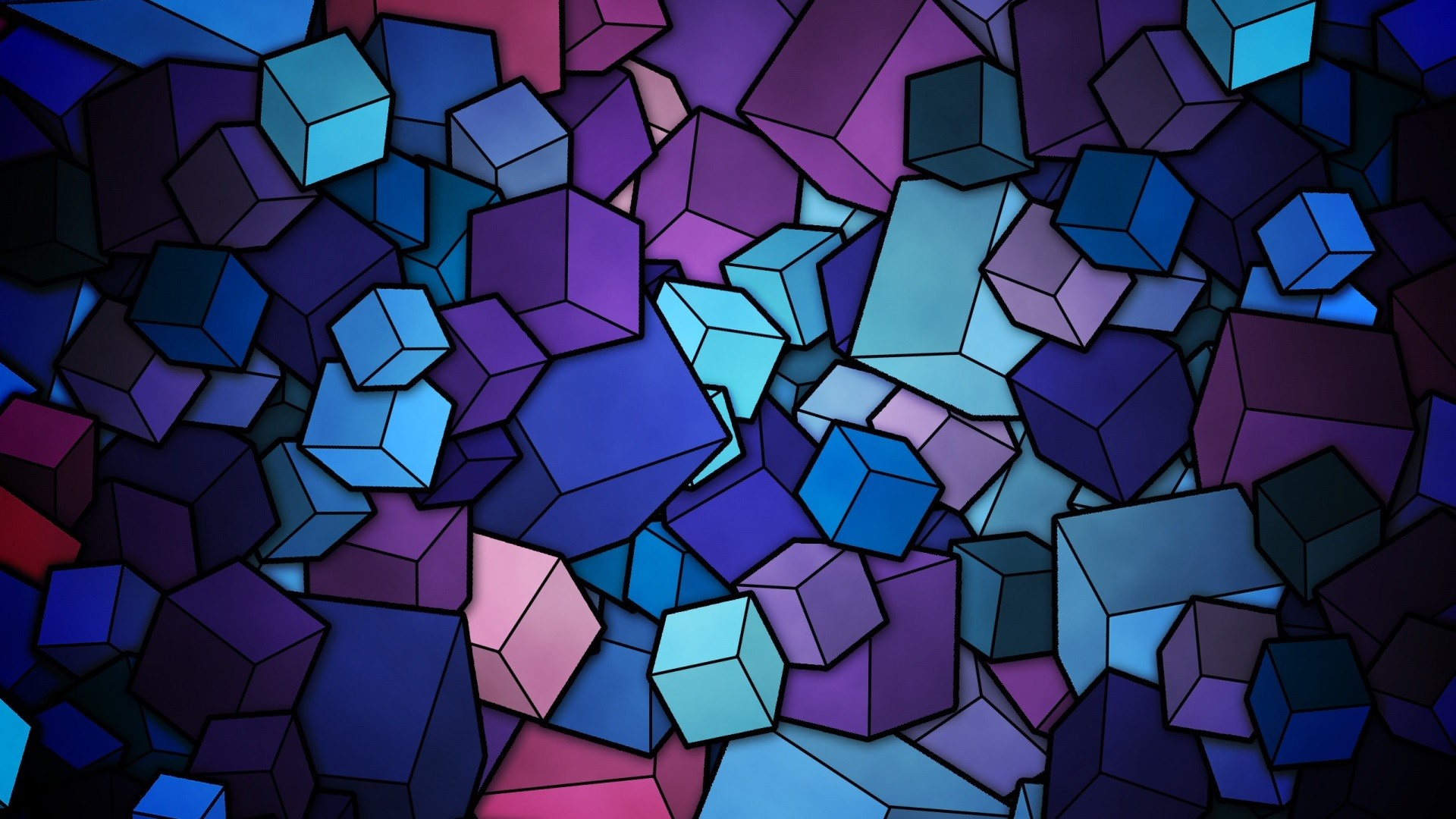 Abstract cube pattern