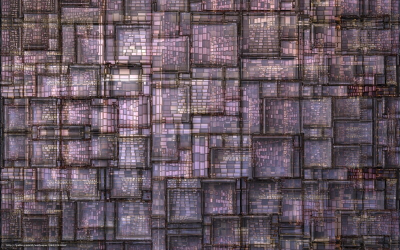 Abstract Cube Pattern — Purple