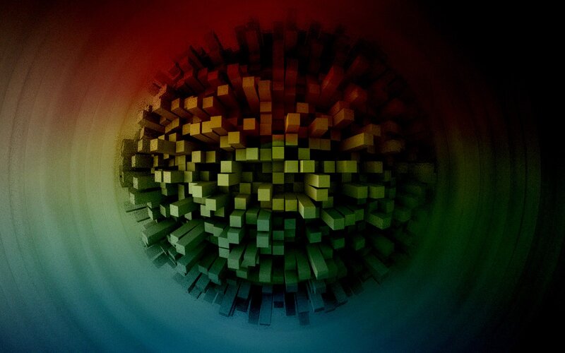 abstract cube sphere