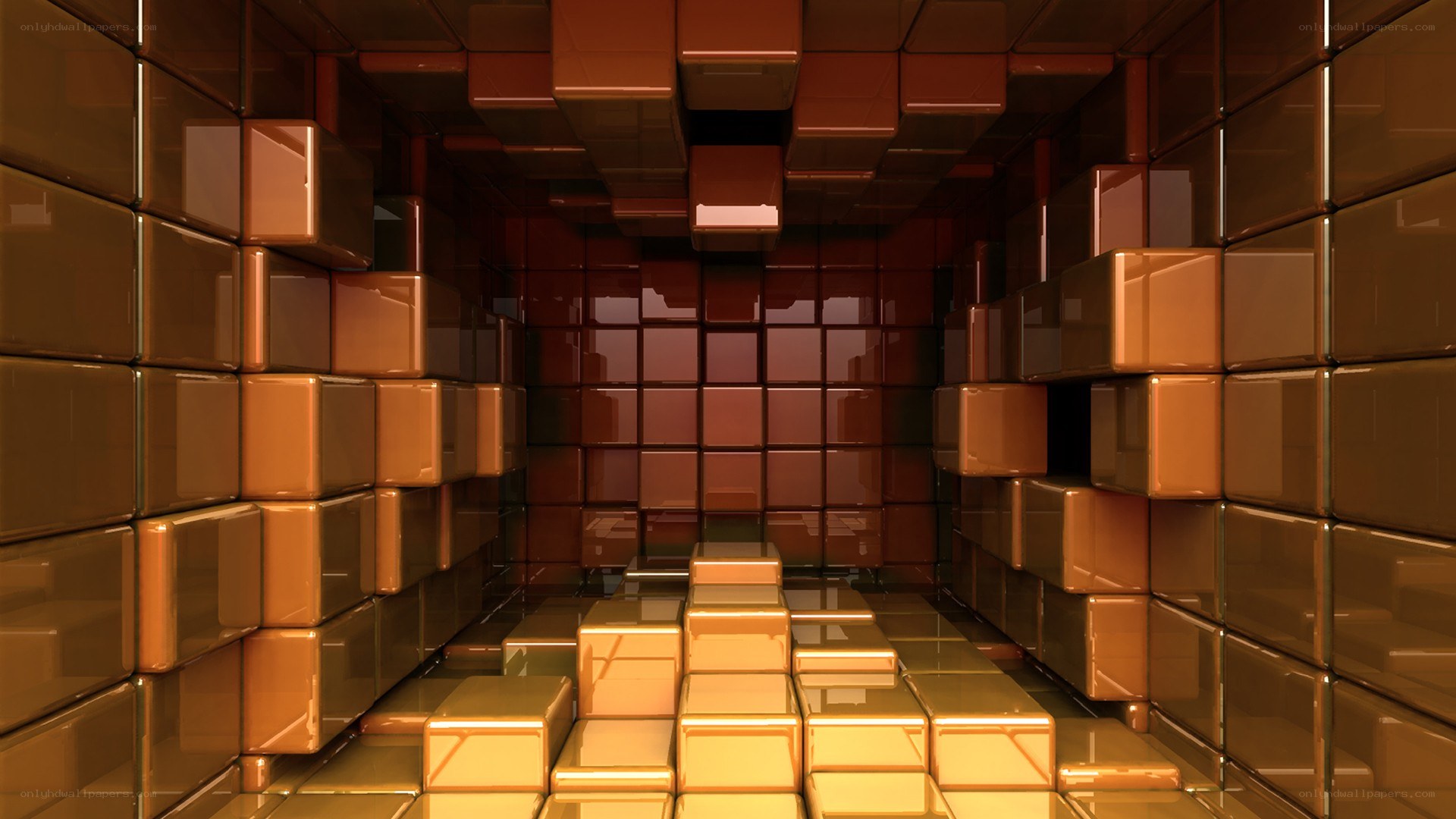 abstract cube tunnel