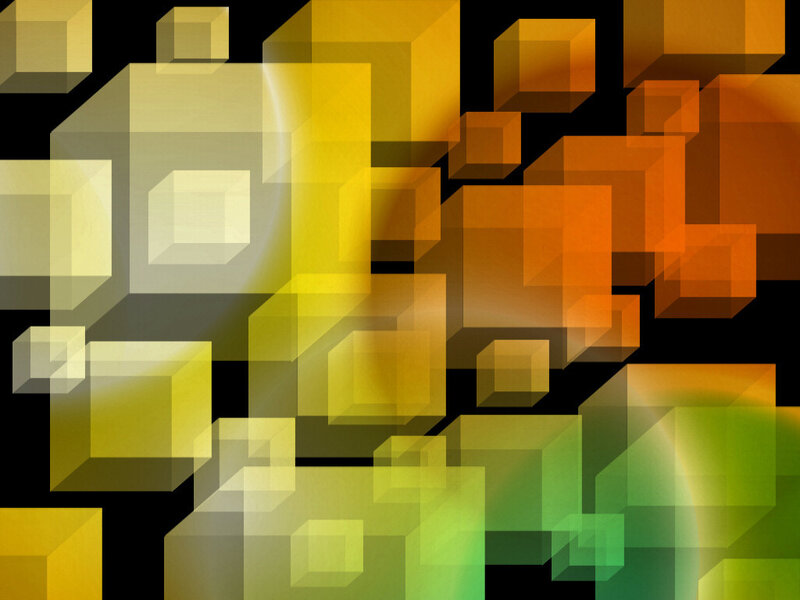 Abstract Cubes in Motion