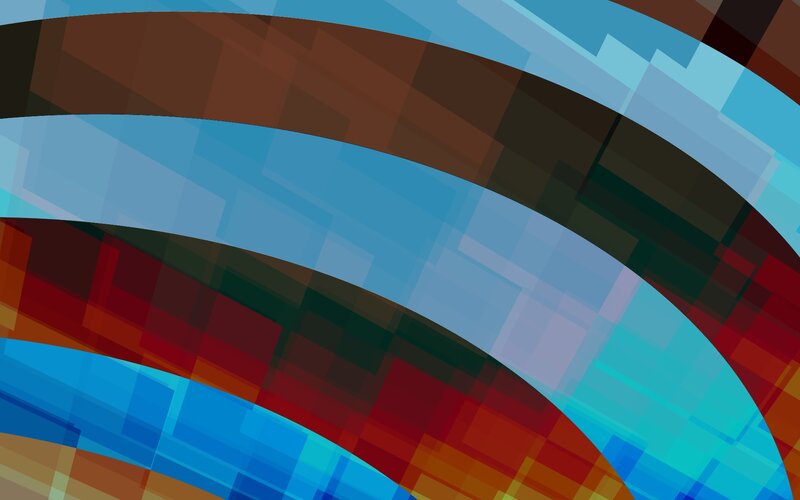 Abstract Curved Bands — Blue, Dynamic