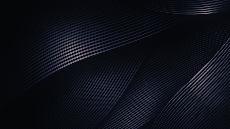 Abstract Curved Lines — Black, Dark