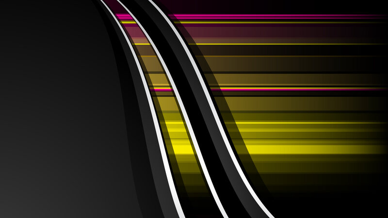Abstract Curved Lines — Black, Dynamic, Stripes