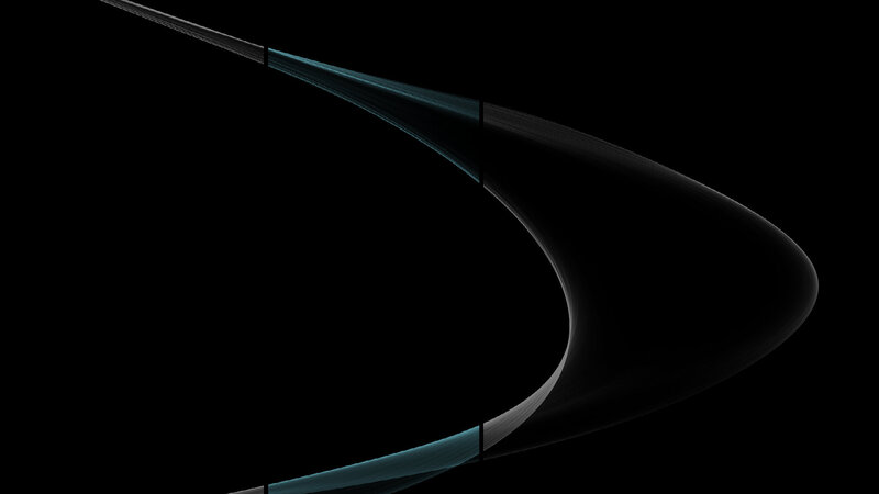 Abstract Curved Lines — Black