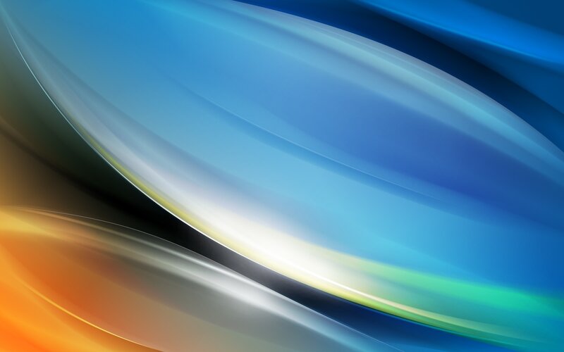 Abstract Curved Lines — Blue