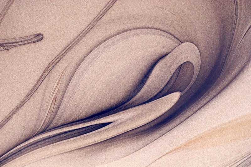 Abstract Curved Lines — Brown