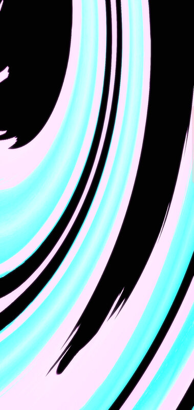 Abstract Curved Lines — Cyan