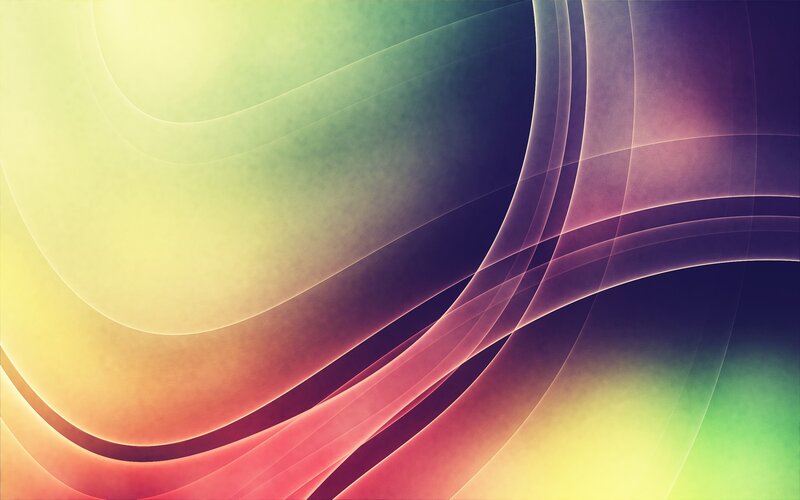 Abstract Curved Lines — Yellow, Calm
