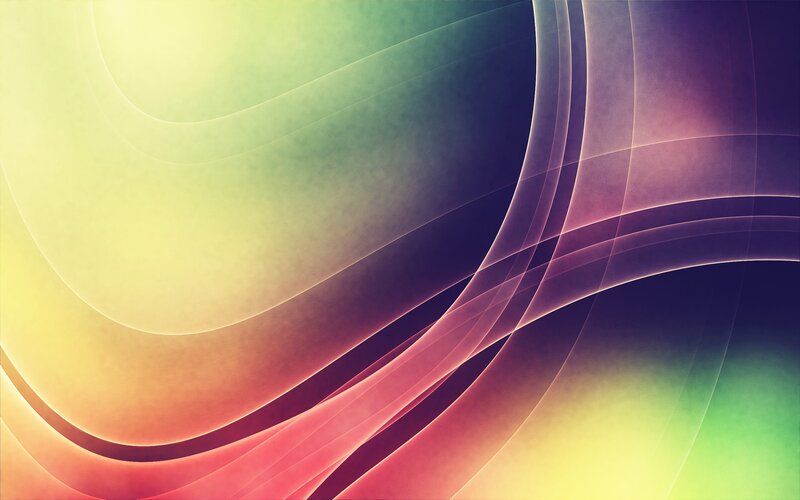 Abstract Curved Lines — Yellow