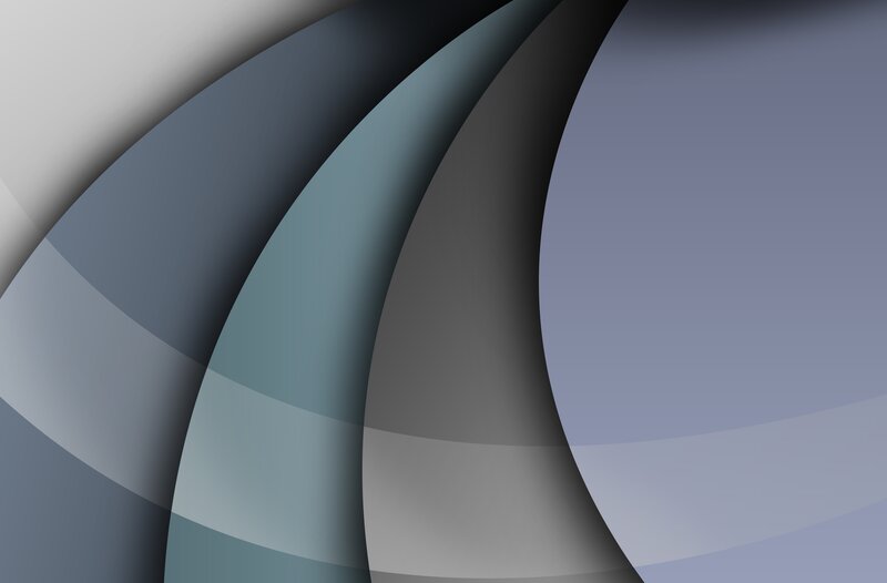 Abstract Curved Shapes — Gray, Calm