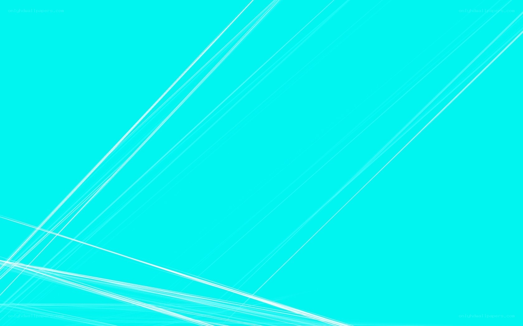 abstract cyan line art