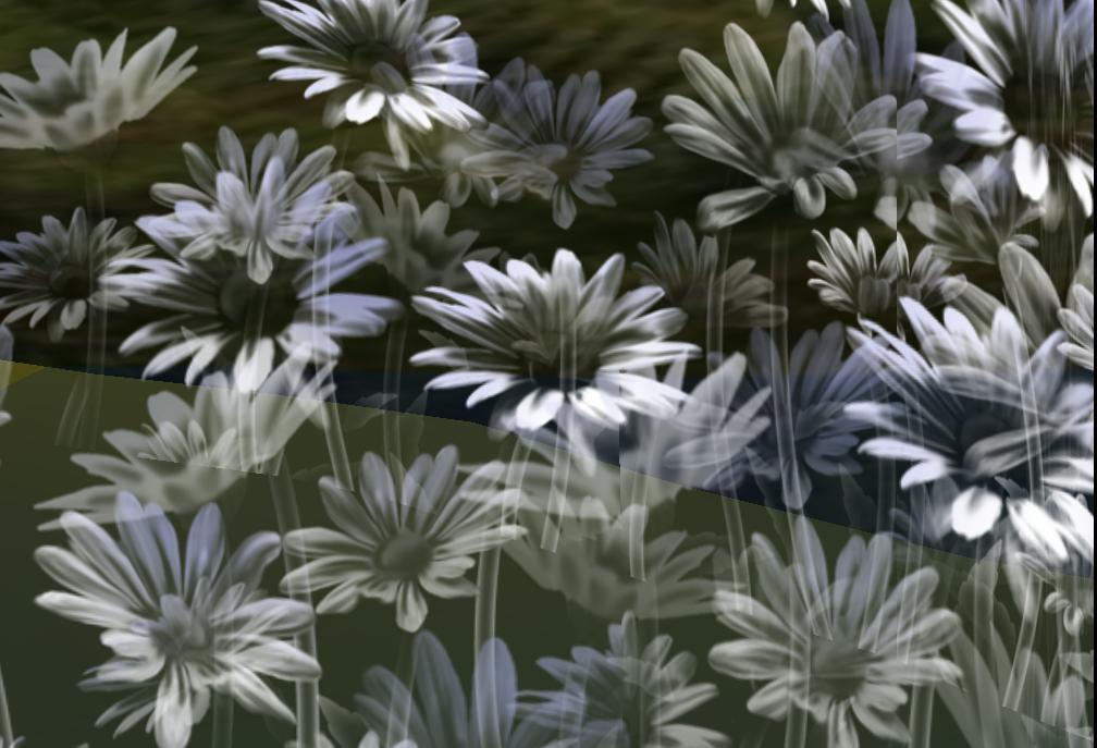Abstract daisy flower pattern