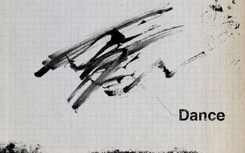 abstract dance art on graph paper