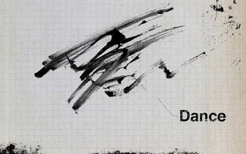 abstract dance art on graph paper
