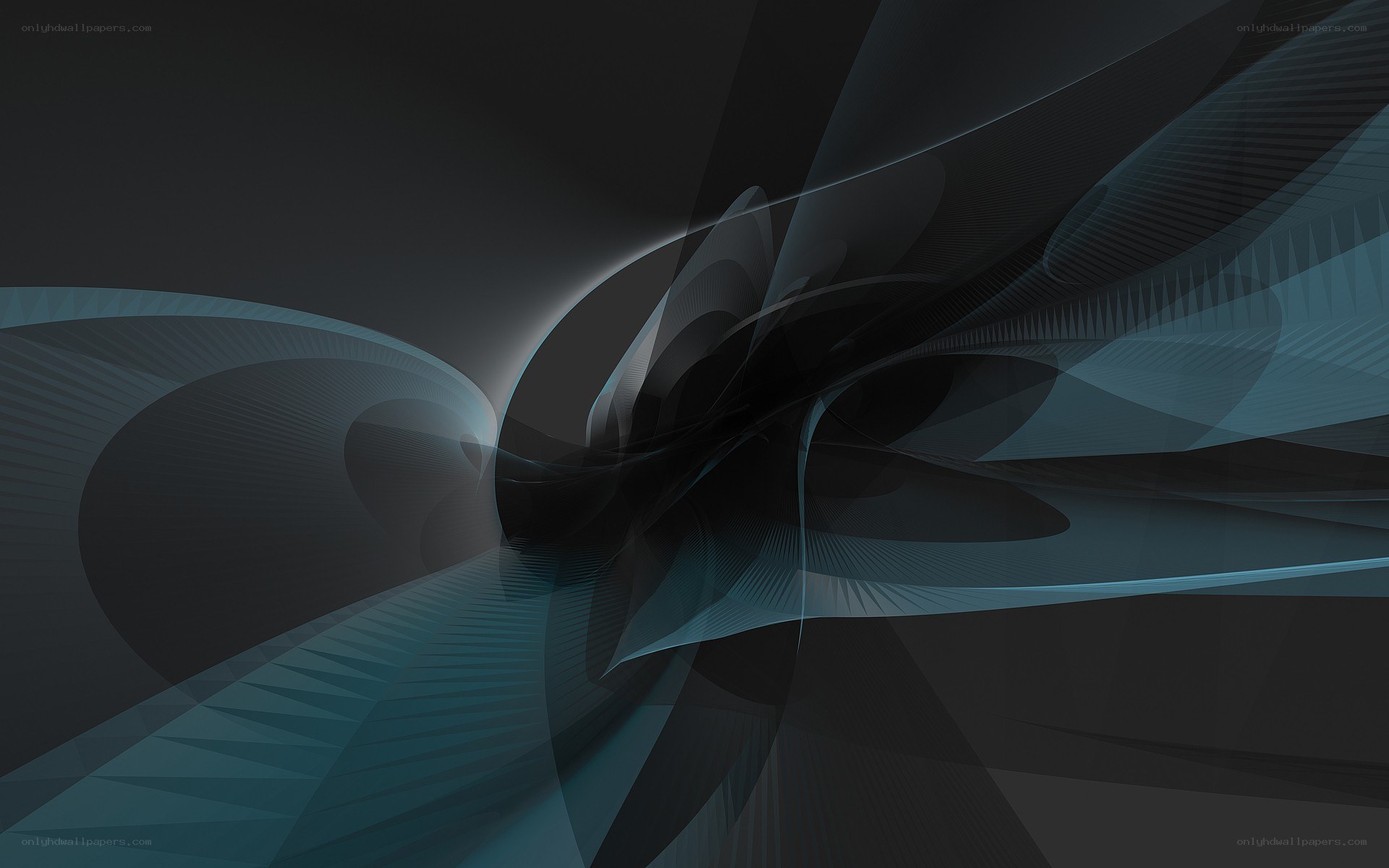 abstract dark blue swirls