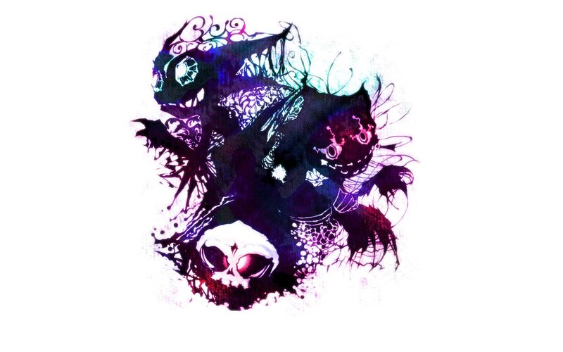 Abstract Dark Creature — Purple