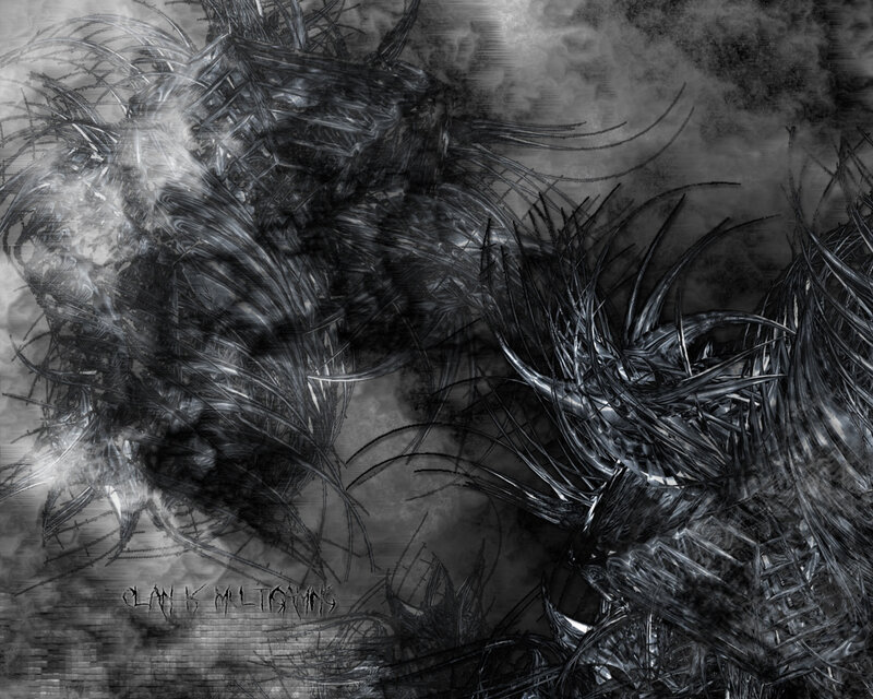 Abstract Dark Creature