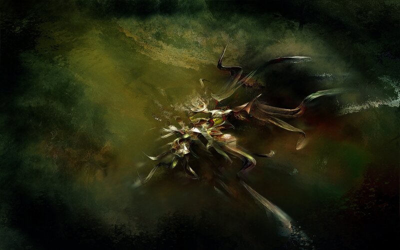 abstract dark fantasy creature