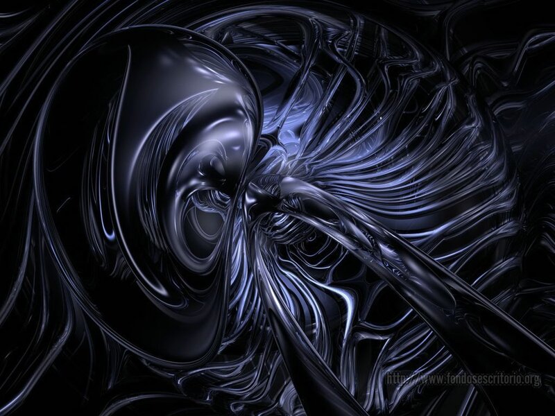 Abstract dark fluid swirl
