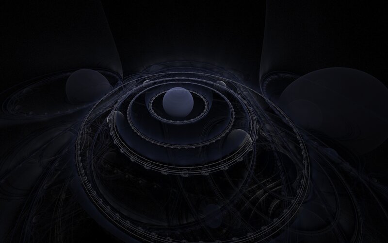abstract dark fractal design