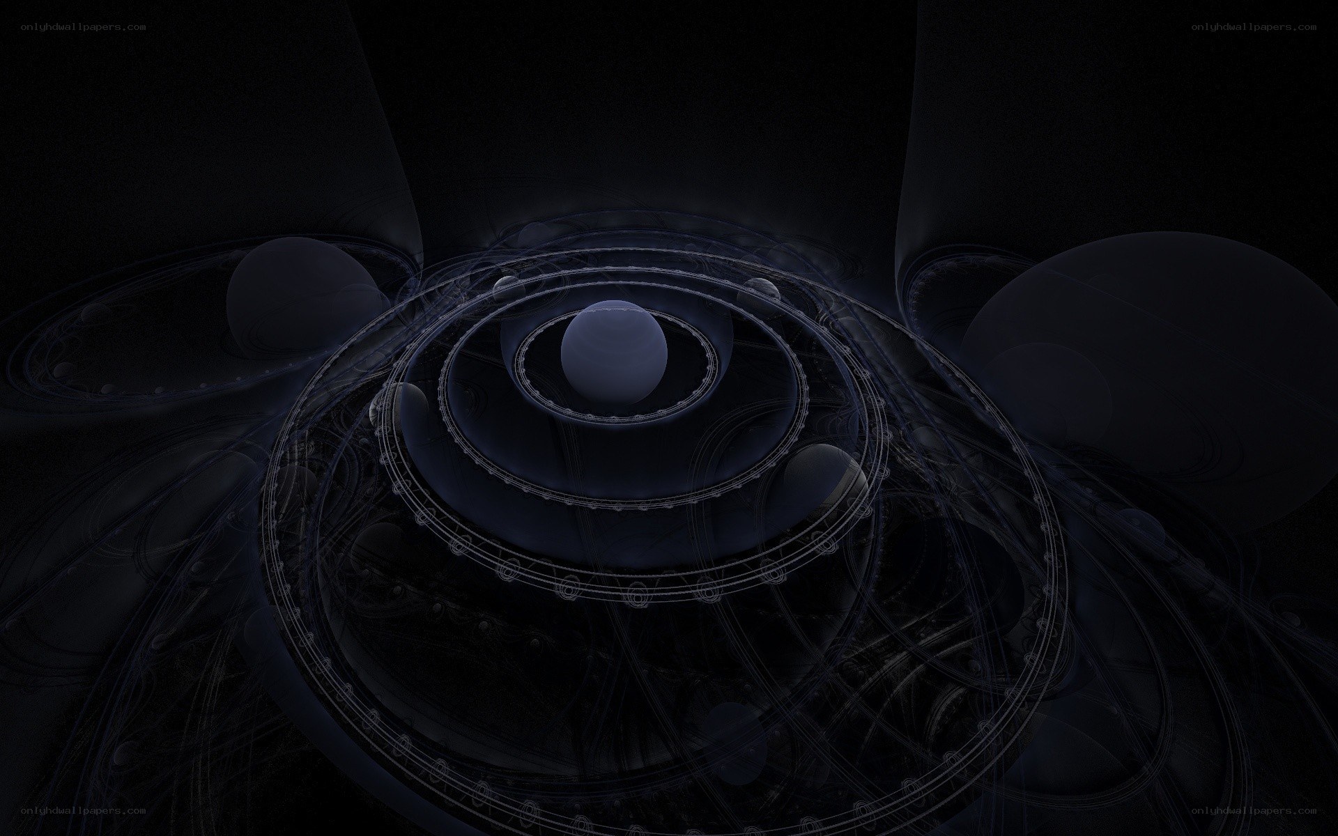 abstract dark fractal design