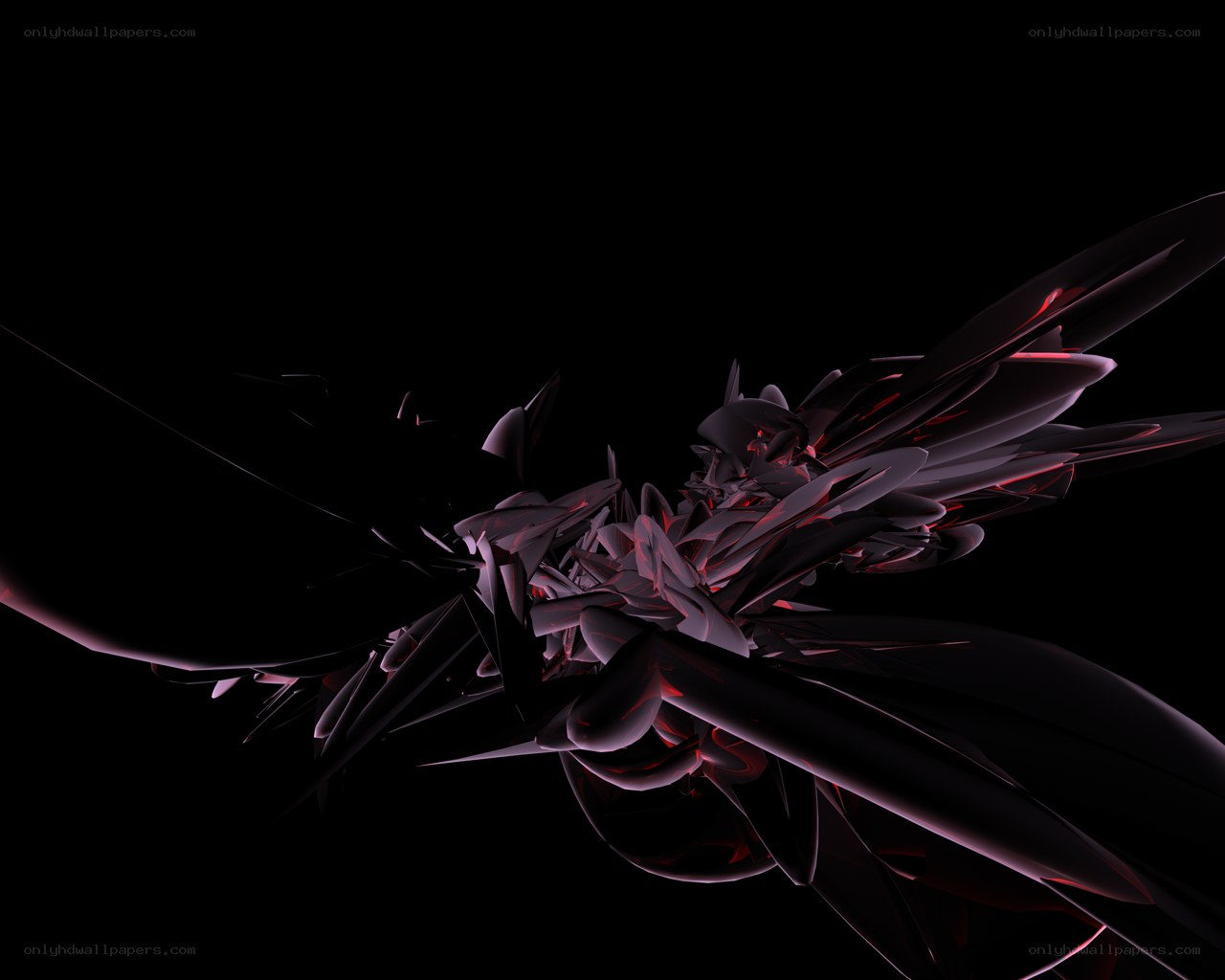 Abstract dark red fractal design