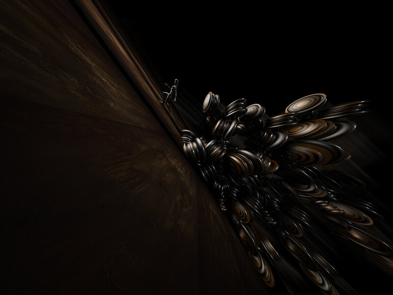 abstract dark sculpture
