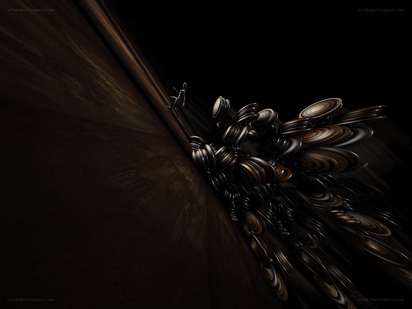 abstract dark sculpture