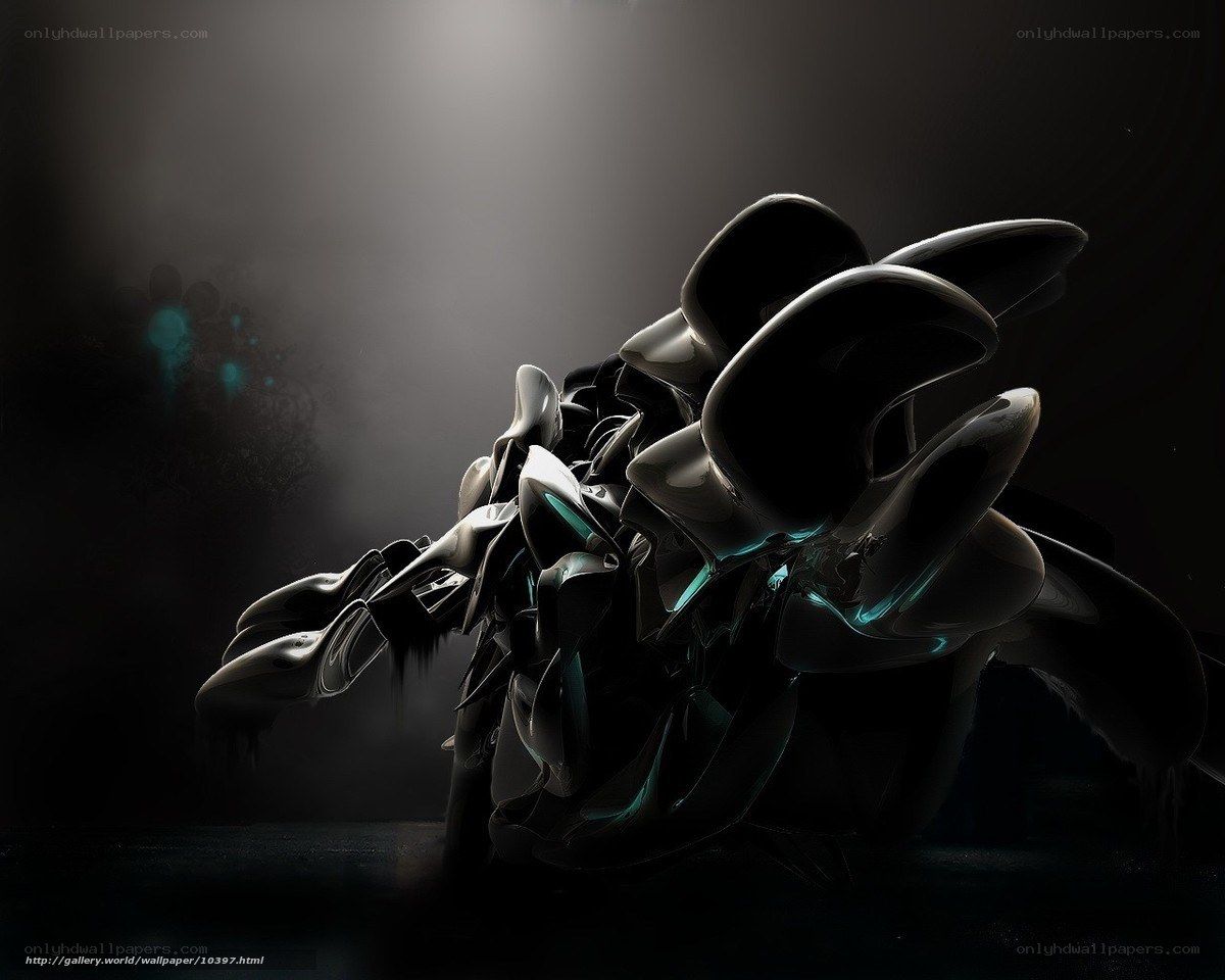 Abstract dark sculpture