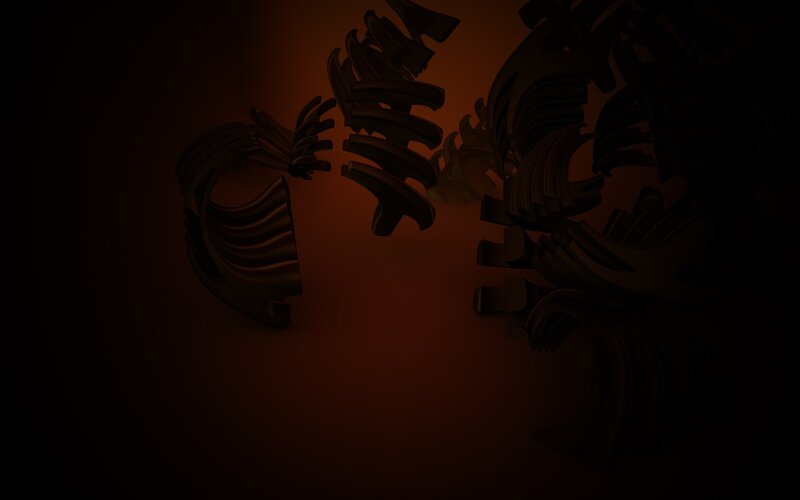 Abstract Dark Sculptures