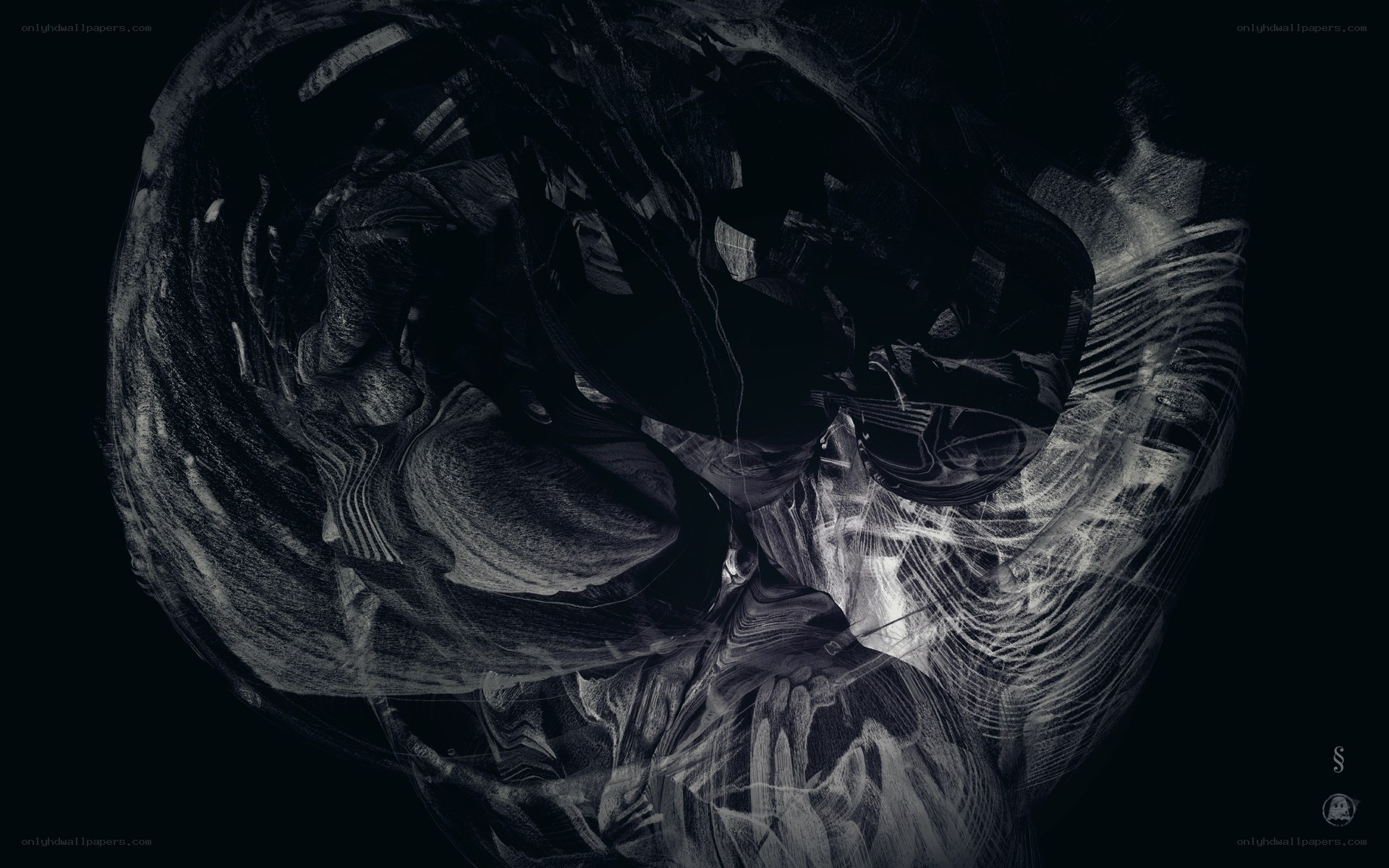 abstract dark swirl